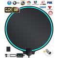 2020 Newest Indoor TV Antenna 100+ Miles Long Range with Built-in Amplifier 13ft Long Coax Cable Digital HDTV Antenna Support All Television for Free Local Channels 4K HD 1080P VHF UHF