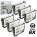 LD Epson Compatible T200XL120 (T200120) Set of 6 High Yield Black Cartridges for Expression XP-200 XP300 XP-310 XP-400 XP-410 & WorkForce WF-2520 WF-2530 WF-2540