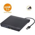 External CD DVD Drive USB 3.0 Premium Portable CD DVD +/-RW Optical Drive Burner Writer for Windows 10/8/7 Laptop Desktop Mac MacBook Pro Air iMac HP Dell LG Asus Acer Lenovo Thinkpad