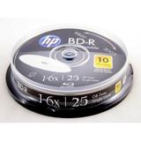 HP BD-R 6X 25GB Single Layer 10PK Cake Box White Inkjet Printable