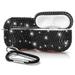 Rhinestone Case Chic Black Diamond Bling Cover with Shimmering/Shining Crystals and Carabiner Keychain Clip for Apple Airpods Pro (2019)