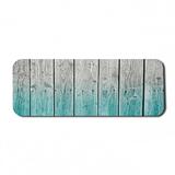 Rustic Computer Mouse Pad Wood Panels Background Digital Tones Effect Country House Art Image Rectangle Non-Slip Rubber Mousepad Large 31 x 12 Gaming Size Pale Blue Grey by Ambesonne