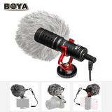 BOYA BY-MM1 Mini Cardioid Microphone Metal Electret Condensor Video Mic 3.5mm Plug for 6/ 6plus for Huawei Smartphone Tablet PC for Canon Nikon Sony DSLR Camera Camcorder