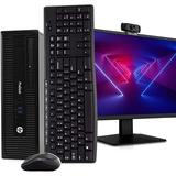 Restored HP PC Desktop Computer Intel i5 16GB RAM 512GB SSD New 23.6 FHD LED Monitor New 1080p BTO Webcam New 16GB Flash Drive BTO Wireless Keyboard & Mouse DVD WiFi Windows 10 Pro (Refurbished)