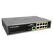BV-Tech 8 Port PoE Unmanaged Switch + 1 Ethernet Uplink - 150W - 802.3af - POE-SW801