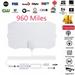 For EastVita 200 Mile Range Antenna TV Digital HD Skywire 4K Antena Digital HDTV 1080P with Signal Amplifier