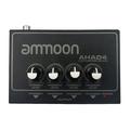 ammoon AHA04 Portable 4-Way Headphone Amplifier Amp with 1/4 inch & 1/8 inch Inputs Outputs RCA Stereo Input Control