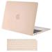 Mosiso New MacBook Air 13 Inch Case A2337 M1 A2179 A1932 2020 2019 2018 Release Hard Case Shell Cover with Keyboard Cover for Apple MacBook Air 13 Retina with Touch ID Camel