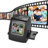Film Scanner High-Resolution 14MP22MP Film Slide Scanner Convert 35mm 135mm 126mm 110mm 8mm Color Monochrome Slide Film Negative into Digital Picture with 2.4 Inch LCD Display