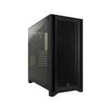 Corsair 4000D AIRFLOW Tempered Glass Mid-Tower ATX Case - Black - Mid-tower - Black - Steel Tempered Glass Plastic - 4 x Bay - 2 x 4.72 x Fan(s) Installed - 0 - ATX Motherboard Supported - 6 x