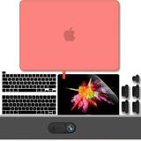 New MacBook Pro 13 Case 2020 A2338 w/ M1 A2251 A2289 A2159 A1989 A1708 GMYLE Webcam Cover Dust Plugs Keyboard Cover & Screen Protector 5 in 1 for New MacBook Pro 13 (Orange)