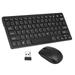 MABOTO 2.4GHz Wireless Keyboard Mouse Combo Ultra Thin USB Receiver Adapter Protective Cover for Desktop Notebook Laptop Android