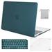 Mosiso MacBook Air 13 inch Case 2020 Release A2337 M1 A2179 Hard Cover Shell for New Air 13 inch + Keyboard Cover Deep Teal
