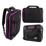 3 In 1 Convertible Laptop and Tablet Briefcase Messenger Shoulder Bag Backpack 11.6 Inch Chromebook Bag for Men Women Work Business Travel School