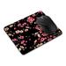 WIRESTER 8.66 x 7.08 inches Rectangle Standard Mouse Pad Non-Slip Mouse Pad for Home Office and Gaming Desk - Spring Flowers Cherry Blossom On Black BG