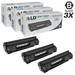 Compatible Replacements for Canon 3483B001 (126) Set of 3 Black Laser Toner Cartridges for use in Canon ImageClass LBP6200d and LBP6230dw s