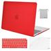 Mosiso MacBook Air 13 inch Case 2020 Release A2337 M1 A2179 Hard Cover Shell for New Air 13 inch + Keyboard Cover Red