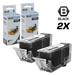 LD Compatible Canon PGI225 Set of 2 Black Cartridges for PIXMA iP4820 iP4920 iX6520 MG5120 MG5220 MG6120 MG6220 MG8120. MG8120B MG8220 MX712 MX882 and MX892 Printers