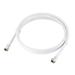 Uxcell 4 Feet RG6 Coaxial Cable With F Type Male to F Type Male Connectors Plastic White 1pcs