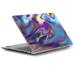 Skin Decal for Dell XPS 13 Laptop Vinyl Wrap / Opalescent Resin marble oil Slick