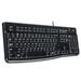 Logitech K120 Ergonomic Desktop Wired Keyboard USB Black (920002478)