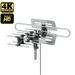 Amplified HD Digital Outdoor HDTV Antenna with 360 Degree Rotation UV Dual Frequency UHF/VHF Outdoor TV Antenna