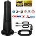 TV Antenna [2023 Updated] Amplified HD Digital Indoor TV Antenna TV Aerial 120-150 Miles Range 4K 1080P HD VHF UHF for Local Channels 18FT Premium Coaxial Cable
