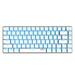 Ajazz AK33 82 Keys USB Wired Mechanical Keyboard Monochromatic Backlight Gaming Keyboard White with Blue Switches