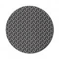 Floral Mouse Pad for Computers Flower Silhouettes on a Background of Mini Polka Dots Round Non-Slip Thick Rubber Modern Gaming Mousepad 8 Round Dark Taupe Grey Fuchsia by Ambesonne