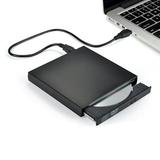 External USB2.0 CD Drive Protable External DVD Drive USB Slim Portable CD-RW DVD-R Combo Burner Writer Player for Laptop Notebook PC Desktop Computer Black