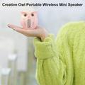 Ludlz Mini Bluetooth Speaker - Small Size but Great Sound Quality Mini Portable Bluetooth 5.0 Wireless Rechargeable Owl Shape Speaker Music Player