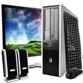 HP Compaq DC5800 Desktop Intel Core 2 Duo 2.4GHz 4GB RAM 500GB HDD DVD Windows 10 Home 19 Monitor Keyboard Mouse Speaker Bundle WiFi