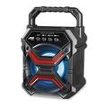 Naxa NDS-3000-BLK/RED Portable 3 inch Bluetooth Speaker & Disco Light with Radio FM (NDS-3000)