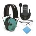 Walkers Razor Slim Electronic Muff (Light Teal) with Accessory