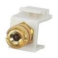 IEC RJBPRS-WH Banana/Binding Post Jack in Keystone insert - White Red