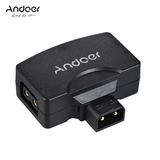 Andoer D-Tap to 5V USB Adapter Connector for V-Mount Camcorder Camera Battery
