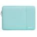 Mosiso 15.4 15.6 Polyester Laptop Sleeve Bag for MacBook Dell HP Lenovo Acer Asus Water Repellent Notebook Bag Case Cover Mint Blue