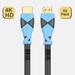 XIBUZZ HDMI Cable 4k for Tv HDMI Cord 4k 10Gbps High Speed Audio and Video 4k@60HZ 4K1080p U/HDTV CL3 Rated ARC Support and Compatible with Laptop Monitor Projector PS4/5 Hulu & Roku TV- 2 Pack