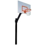 Legend Jr. Extreme Steel In Ground Fixed Height Basketball System Columbia Blue