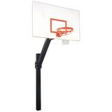 Legend Excel Steel In Ground Fixed Height Basketball System Navy Blue