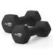 WeCare Fitness 2lb Neoprene Dumbbell Pair - Black