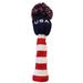 USA American Patriot Classic Knit Pom Pom Style Golf Driver Headcover