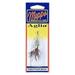 Mepps Wooly Worm Aglia Inline Spinner Silver & Blaze Orange 1/12 oz