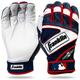 Franklin Sports MLB Batting Gloves - Powerstrap - Pearl/Navy/Red - Adult XX-Large