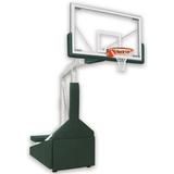 Tempest Triumph-FL Steel-Glass Portable Basketball System With Official Glass Backboard Black