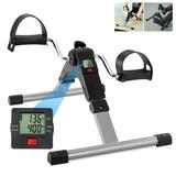 Under Desk Bike Pedal Exerciser iMounTEK Foldable Mini Exercise Bike for Leg and Arm Workouts Portable Peddler Machine with Clear LCD Display & Adjustable Resistance