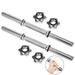 35cm/45cm/50cm Collars Dumbbell Screw Clamps Dumbbell Bar Spinlock Barbell Weight Lifting Silver for Sport Workout Fitness Barbell Strength Training