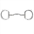 52TO 5 1/2 in Myler Horse Bit Eggbutt With Hooks Low Port Comfort Snaffle