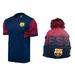 Icon Sports Men FC Barcelona Official Soccer Jersey and Beanie Combo 05 - XL