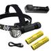 Combo: Nitecore HC35 Rechargeable LED Headlamp - 4 x CREE XP-G3 S3 w/Extra 2140 Battery and UI1 USB Charger +Free Eco-Sensa USB Cord